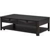 Marcelo 736068 Wood Coffee Table with 2 Drawers and Shelf - Coffee image 5