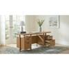 Roldan 801115 69-inch 4-drawer Computer Desk with File Drawer - Light Ash image 3