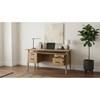Goodson 801587 64-inch 4-Drawer Double Pedestal Computer Desk  - Distressed Light Brown image 3