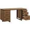 Berhalter 801596 6-Drawer Double Pedestal File Computer Desk image 1