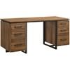Berhalter 801596 6-Drawer Double Pedestal File Computer Desk image 4