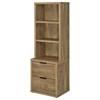 Westpark 802693-S3 3-piece Wall Unit Bookcase Set with USB - Mango image 3