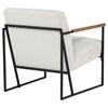 Monsen 900648 Fabric Upholstered Metal Frame Accent Chair - Ivory image 4