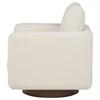 Iris 903255 Fabric Upholstered Swivel Accent Chair - Ivory image 5