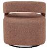 Westhill 907539 Boucle Upholstered Swivel Accent Chair - Berry image 2