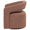 Westhill 907539 Boucle Upholstered Swivel Accent Chair - Berry image 4