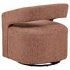 Westhill 907539 Boucle Upholstered Swivel Accent Chair - Berry image 5