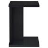 Clower 930276 Engineered Wood C-Shaped Sofa Side Table - Black image 5