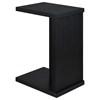 Clower 930276 Engineered Wood C-Shaped Sofa Side Table - Black image 7
