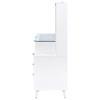 Souza 930282 5-Drawer Makeup Vanity Table With LED Mirror - White High Gloss image 4