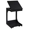 Ralston 930290 C-Shaped Lift-Top Sofa Side Table With Casters - Black image 2