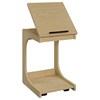 Ralston 930291 C-Shaped Lift-Top Sofa Side Table With Casters - Light Oak image 5