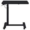 Westpark 930300 Pneumatic Adjustable C-Shape Side Table with Casters - Black image 4