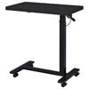 Westpark 930300 Pneumatic Adjustable C-Shape Side Table with Casters - Black image 7