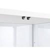 Delphinium 950170WHT 4-Shelf Clear Glass Curio Display Cabinet - White image 5