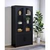 Riva 950432 4-door Tall Accent Display Cabinet LED Lighting - Black image 6