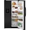36-inch, 25.252 cu. ft. Side-by-Side Refrigerator with Ice and Water (GSH25JGCBB) image 1