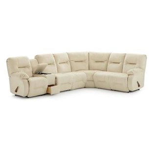 Best Home Furnishings Brinley M700R4L (Cream) (Sectionals - Power Recline)