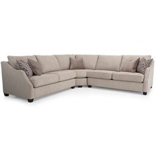 Decor-Rest Furniture Falcone 2330-3PC-K (Sectionals - Stationary)