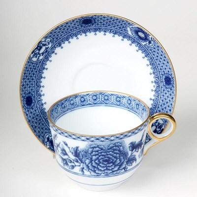 Mottahedeh Imperial Blue Teacup & Saucer Set (CW2404) (Cups & Saucers - Cups and Saucers)