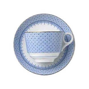 Mottahedeh Cornflower Lace Teacup & Saucer Set (Cups & Saucers - Cups and Saucers)