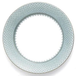Mottahedeh Green Lace Dessert Plate (Plates - Dessert)