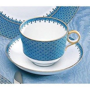 Mottahedeh Blue Lace Teacup and Saucer (Cups & Saucers - Cups and Saucers)