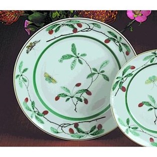 Mottahedeh Famille Verte Dinner Plate (Plates - Dessert)