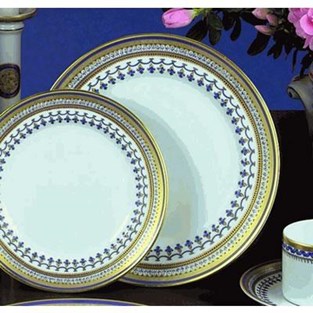 Mottahedeh Chinoise Blue Dessert Plate (Plates - Dessert)