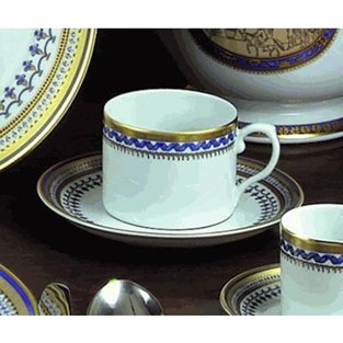 Mottahedeh Chinoise Blue Canton Tea Cup and Saucer (Cups & Saucers - Cups and Saucers)