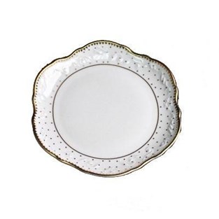 Anna Weatherley Simply Anna Polka Gold Bread & Butter (Plates - Bread and Butter)