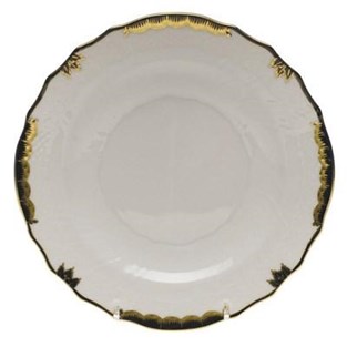 Herend Princess Victoria Bread & Butter Plate - Black (Plates - Bread and Butter)