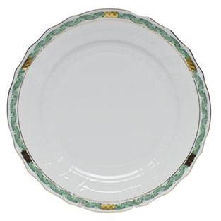 Herend Chinese Bouquet Garland Dinner Plate - Green (Plates - Dinner)