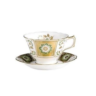 Royal Crown Derby Derby Panel Green Tea Cup & Saucer (Cups & Saucers - Cups and Saucers)