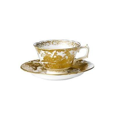 Royal Crown Derby Gold Aves Tea Cup & Saucer (Cups & Saucers - Cups and Saucers)