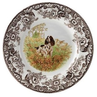 Spode Woodland Spaniel Salad Plate (1369582) (Plates - Salad)