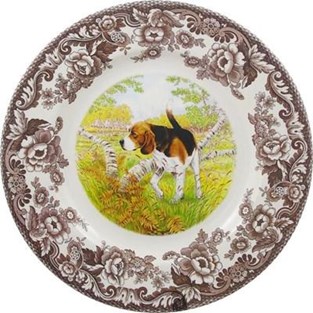 Spode Woodland Beagle Salad Plate (1403866) (Plates - Salad)