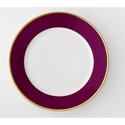 Robert Haviland & C. Parlon Ard en Ciel Dessert Plate - Fuschia (Plates - Dinner)
