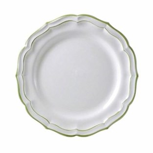 Gien Filets Verts Dessert Plate  (Plates - Dessert)