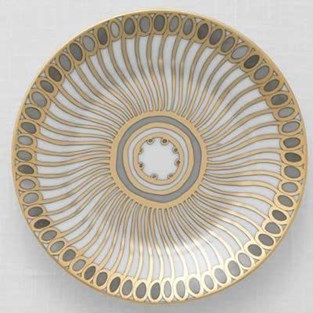 Robert Haviland & C. Parlon Syracuse Taupe Bread & Butter Plate (Plates - Bread and Butter)