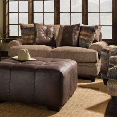 Corinthian 23A3 Journey Raisin Loveseat