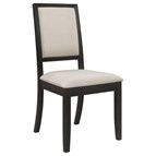 Coaster Furniture Louise 101562 Upholstered Wood Dining Side Chair - Black