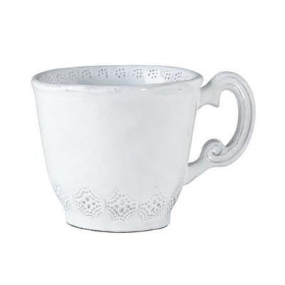 Vietri Incanto White Lace Mug (Cups & Saucers - Mugs)