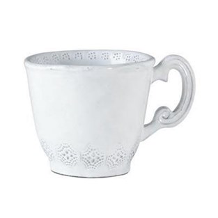 Vietri Incanto White Lace Mug (Cups & Saucers - Mugs)