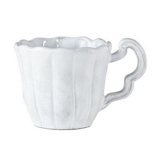 Vietri Incanto White Scallop Mug (Cups & Saucers - Mugs)