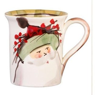 Vietri Old St. Nick Green Hat Mug (Cups & Saucers - Mugs)