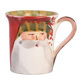 Vietri Old St. Nick Striped Hat Mug (Cups & Saucers - Mugs)