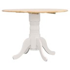 Coaster Furniture Allison 4241 Round 40-inch Drop Leaf Extension Dining Table - White