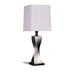 Coaster Furniture Keene 1497 30-inch Tapered Shade Table Lamp - Silver