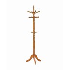Coaster Furniture Achelle 900759 11 Hook Freestanding Coat Rack Hanger - Golden Brown